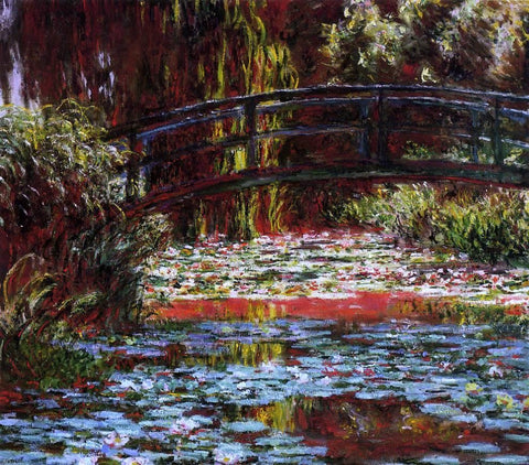 Claude Oscar Monet A Bridge over the Water-Lily Pond - Hand Painted Oil Painting