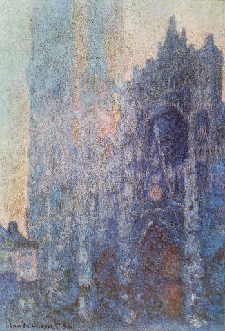  Claude Oscar Monet The Portal and the Tour d'Albane at Dawn - Hand Painted Oil Painting