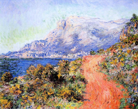  Claude Oscar Monet The Red Road near Menton - Hand Painted Oil Painting