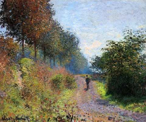 Claude Oscar Monet The Sheltered Path - Hand Painted Oil Painting