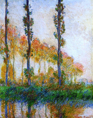  Claude Oscar Monet Three Trees in Autumn - Hand Painted Oil Painting