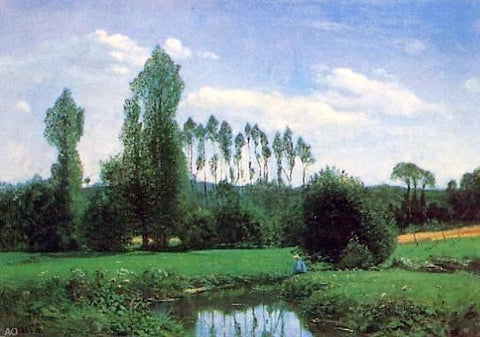  Claude Oscar Monet View near Rouelles - Hand Painted Oil Painting