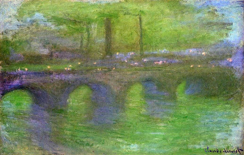  Claude Oscar Monet Waterloo Bridge, Dawn - Hand Painted Oil Painting
