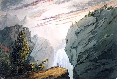  David Claypoole Johnston At the Waterfall - Hand Painted Oil Painting