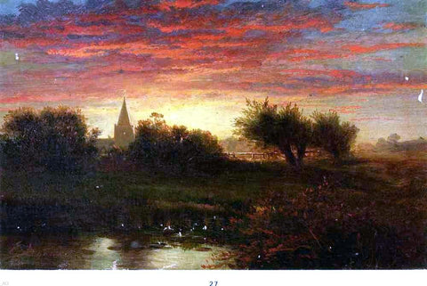  Edward Moran Summer Sunset - Hand Painted Oil Painting