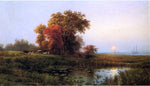  Edward Moran Sunset on the Marsh - Hand Painted Oil Painting