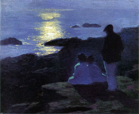  Edward Potthast A Summer's Night - Hand Painted Oil Painting
