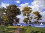  Edward Potthast Landscape by the Shore (also known as The Picnic) - Hand Painted Oil Painting