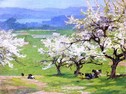  Edward Potthast Springtime - Hand Painted Oil Painting