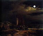  Egbert Van der Poel Seashore by Moonlight - Hand Painted Oil Painting