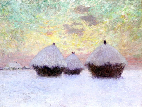  Emile Claus Haystacks in the Snow - Hand Painted Oil Painting