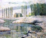  Ernest Lawson Creek in Winter - Hand Painted Oil Painting