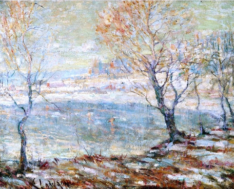  Ernest Lawson Inwood on Hudson, In the Snow - Hand Painted Oil Painting