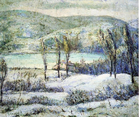  Ernest Lawson Winter Scene - Hand Painted Oil Painting