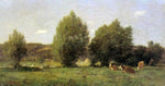  Eugene-Louis Boudin Landscape near Honfleur - Hand Painted Oil Painting