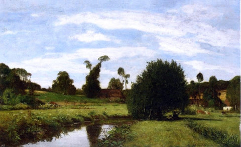  Eugene-Louis Boudin Norman Landscape - Hand Painted Oil Painting
