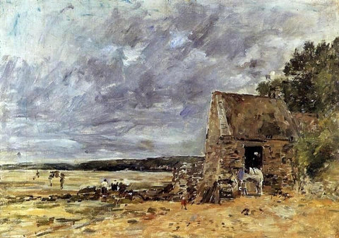  Eugene-Louis Boudin The Rocks at Saint-Vaast-la-Hougue - Hand Painted Oil Painting