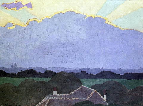  Felix Vallotton Cloud at Romanel - Hand Painted Oil Painting