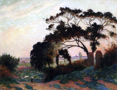  Ferdinand Du Puigaudeau Hilly Landscape at Guerande - Hand Painted Oil Painting