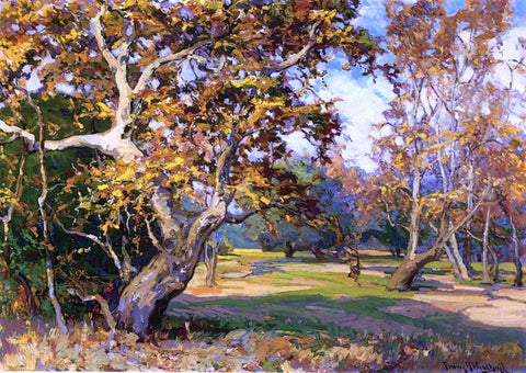  Franz Bischoff View of the Arroyo Seco from the Artist's Studio - Hand Painted Oil Painting