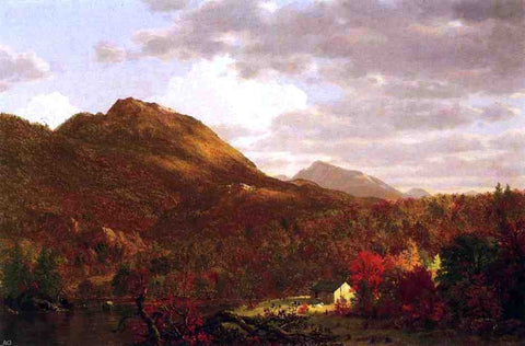  Frederic Edwin Church Autumn on the Hudson - Hand Painted Oil Painting
