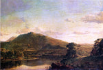  Frederic Edwin Church Figures in a New England Landscape - Hand Painted Oil Painting