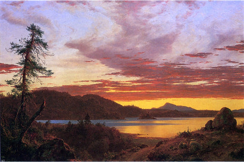 Frederic Edwin Church Sunset - Hand Painted Oil Painting