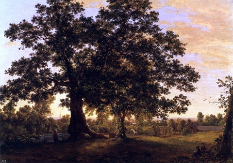  Frederic Edwin Church The Charter Oak at Hartford - Hand Painted Oil Painting