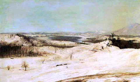  Frederic Edwin Church View from Olana in the Snow - Hand Painted Oil Painting
