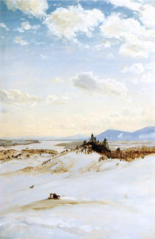 Frederic Edwin Church Winter Scene, Olana - Hand Painted Oil Painting