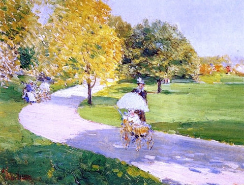  Frederick Childe Hassam Nurses in the Park - Hand Painted Oil Painting