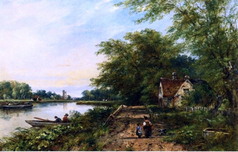  Frederick Waters Watts Country Lane - Hand Painted Oil Painting