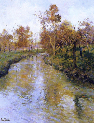  Fritz Thaulow Autumn - Hand Painted Oil Painting