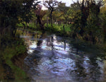  Fritz Thaulow On the Banks - Hand Painted Oil Painting