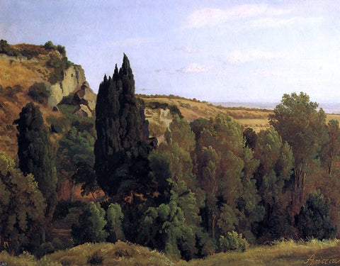  George August Lucas Landscape near Ariccia - Hand Painted Oil Painting