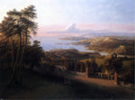  George Harvey Sunset in a Rural Landscape - Hand Painted Oil Painting