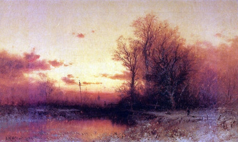  George Herbert McCord Winter Sunset - Hand Painted Oil Painting