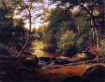  George Hetzel A River Landscape - Hand Painted Oil Painting