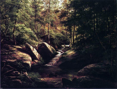  George Hetzel Trout Stream in the Alleghenies - Hand Painted Oil Painting