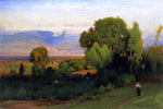  George Inness Landscape near Perugia - Hand Painted Oil Painting