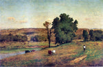  George Inness Landscape with Figure - Hand Painted Oil Painting