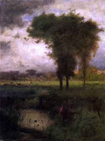  George Inness Woodland Scene - Hand Painted Oil Painting