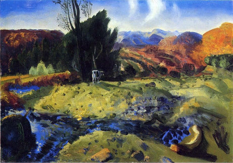 George Wesley Bellows Autumn Brook - Hand Painted Oil Painting
