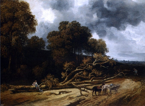  Georges Michel Landscape with Fallen Trees - Hand Painted Oil Painting