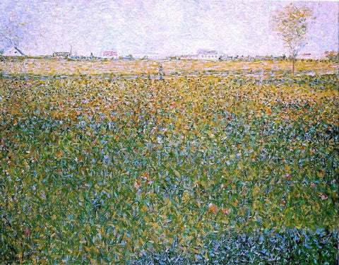  Georges Seurat Alfalfa Fields, Saint-Denis - Hand Painted Oil Painting