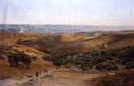  Gustav Bauernfeind Mountains of Moab Seen from Bethany - Hand Painted Oil Painting
