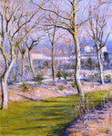  Gustave Caillebotte The Garden at Petit Gennevilliers in Winter - Hand Painted Oil Painting