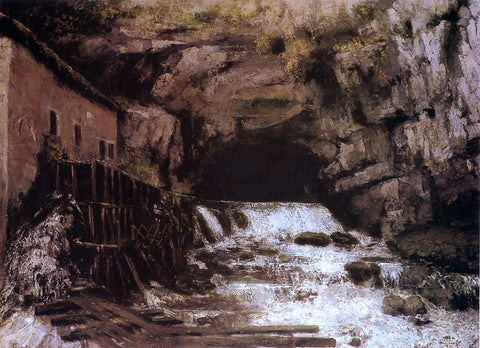  Gustave Courbet The Source of the Loue - Hand Painted Oil Painting