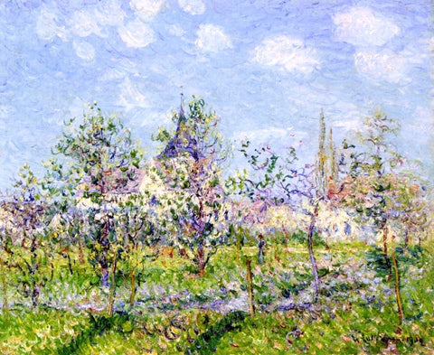 Gustave Loiseau Flowering Orchard, Spring - Hand Painted Oil Painting