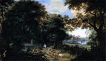  The Elder Hendrik Van der  Borcht Forest Landscape - Hand Painted Oil Painting
